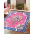 thumbnail image 2 of Traditional Rine Collection Area Rug 8'4"x12' - Fuchsia, 2 of 5