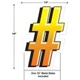 thumbnail image 2 of Beistle 53857-NUMB Plastic Number Sign Yard Sign - Pack of 3, 2 of 6