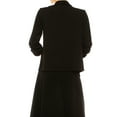 thumbnail image 6 of Women's Solid 2-Piece Set  Open Front Blazer and Matching Midi Aline Skirt, 6 of 8