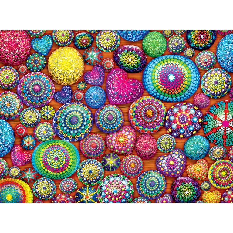 Cra-Z-Art Kodak Premium 1000-Piece Mandala Stones Cork Board