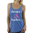 thumbnail image 1 of Awkward Styles Breast Cancer Awareness T-Shirt Stronger Together Racerback Tank Tops, 1 of 4