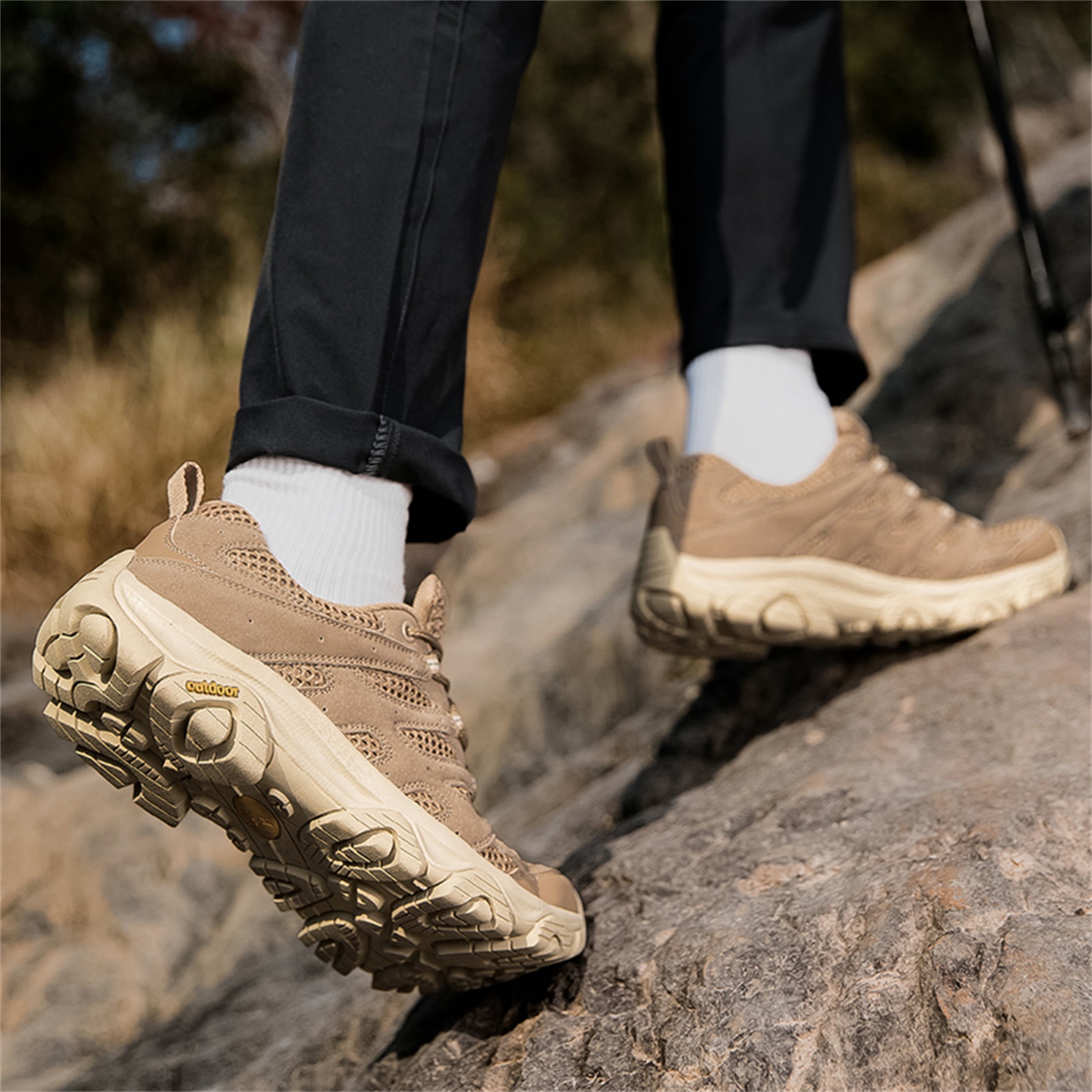 YOURDIARY Womens Mens Low Top Hiking Shoes Lightweight Breathable Mesh Walking Sneakers Trekking Trails Outdoor Shoes