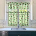 thumbnail image 3 of Kitchen Curtains 36 Inch Short - 3 Panel Set Watermelon Print, Rod Pocket Window Curtains 100% Polyester, Tropical Fruit Valance for Farmhouse, Cafe, Living Room, Bedroom, Easy Wash, 3 of 6
