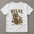thumbnail image 3 of Relax Raccoon Graphic T-Shirt, Funny Animal Tee, Unisex Classic Fit, 3 of 9
