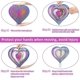 thumbnail image 4 of Garden Wind Spinner, 3D Stainless Steel Heart Shaped Kinetic Sculpture Multicolor Spiral R, 4 of 5