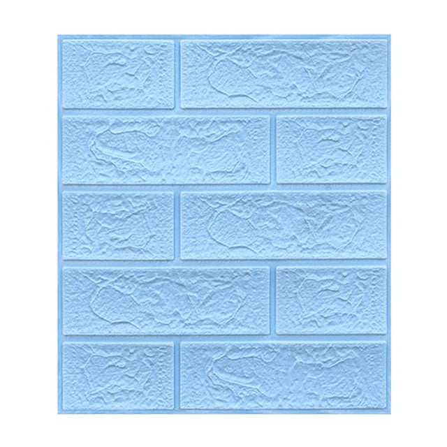 asddcavvf New PE Foam 3D DIY Wall Decor Embossed Brick Stone Color Tile Splicing