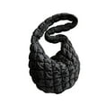 thumbnail image 1 of Sonducket Bolso cruzado artesanal exquisito para mujer, poliéster resistente al desgarro con bandolera de costura fina, para mujer Bolsas de mensajero y de hombro negro, 1 of 6