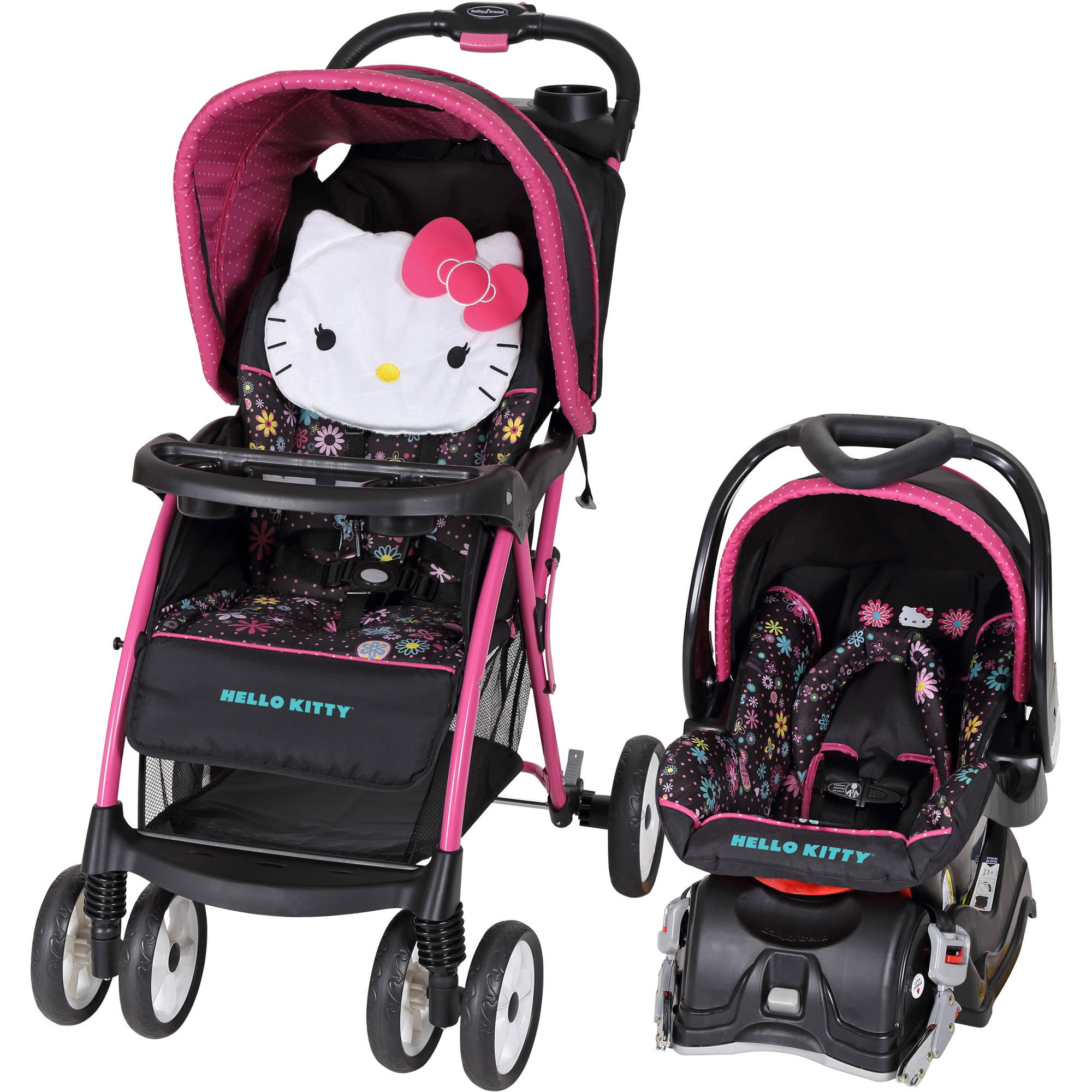 Baby Trend Hello Kitty Venture Travel System – Stroller + Flex-Loc Infant Car Seat