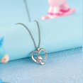 thumbnail image 2 of Collar de unicornio para mujeres y niñas, collar con colgante de corazón de piedra CZ con mensaje "You Are Magical", joyería para fiesta de cumpleaños de Navidad, regalo para hija y abuela, 2 of 4