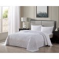 thumbnail image 2 of Beatrice Home Fashions Wedding Ring Chenille Bedspread, Queen, White, 2 of 4