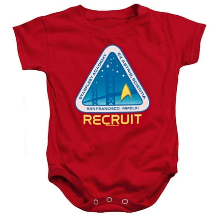

Trevco CBS2453-SS-4 Star Trek & Recruit Infant Snapsuit Red - Extra Large - 24 Months