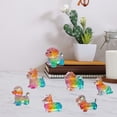 thumbnail image 3 of Dserhfy Colorful Glass Dog Ornaments Rainbow Gradient Puppy Figurines Decorative Dog Sculpture Gift for Holidays Birthdays, 3 of 8