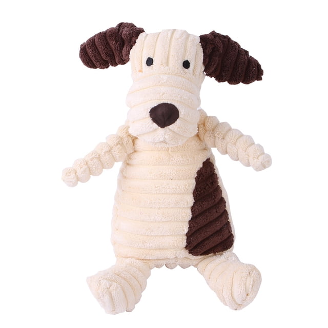 Durable juguete de peluche para perros con chirrido y papel crepé para sonar bolsa de juguete de peluche para cachorros, medianos y grandes Adepaton CPB-US-ZMR48-4