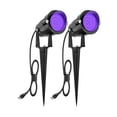 thumbnail image 1 of Luz LED negra para exteriores Spotlight ZUCKEO de 15 W para Halloween (paquete de 2), 1 of 7