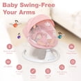 thumbnail image 2 of OEIKPFN Electric Baby Swing for Infants for Boy Girl with Bluetooth, Remote Control, 5 Speeds, 10 Music Pink, 2 of 8