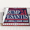 thumbnail image 1 of Manta suave de 203 x 152 cm para sofá, cama, silla, sala de estar, camping, regalo de Donald Trump y Ron Desantis 2024., 1 of 8