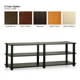 thumbnail image 3 of Furinno Turn - S - Tube No Tools 3 - Tier Entertainment TV Stand, Black, 3 of 4