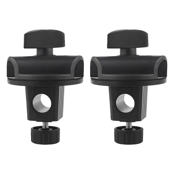 2 piezas Boom Boom Mount Horizontal Armas Conector Clip Adaptador Adaptador Ajustación de giro ajustable Para soporte de micrófono Soporte de fotos Accesorios de fotos de fotos