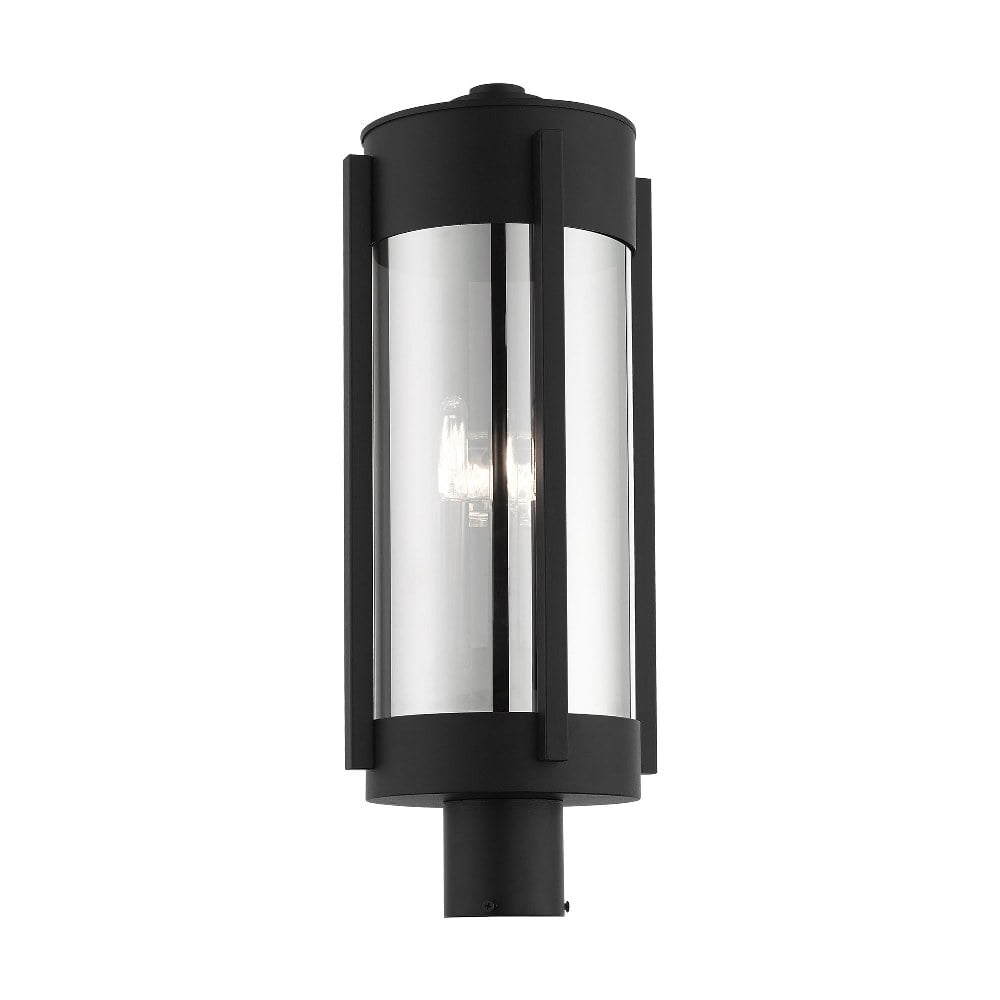 Livex Lighting - Sheridan - 3 Light Outdoor Post Top Lantern in Contemporary