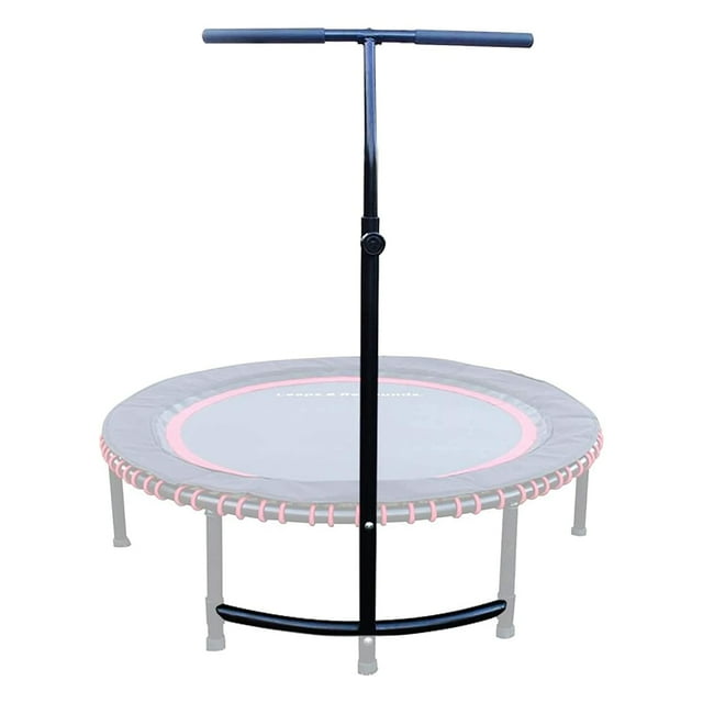 Leaps & ReBounds: Adjustable Stabilizer Bar - Fits All L&R Fitness Trampolines - Grippable & Cushy Foam Handles - Easy Assembly, Slips Over Existing Legs - Trampoline Sold Sepa