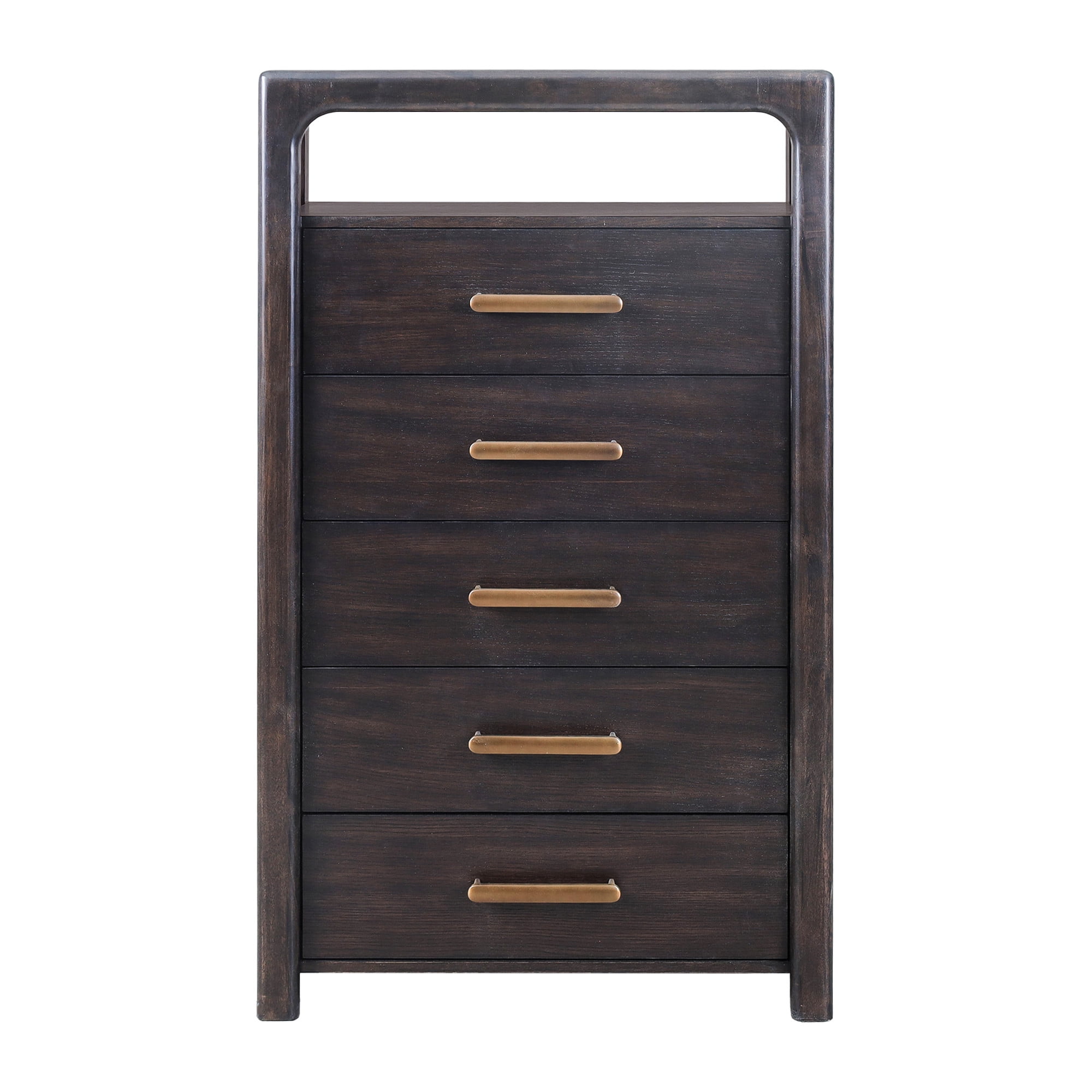 Steve Silver Sigmund Vertical Sabe Brown 5 Drawer Chest