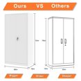 72'' Metal Storage Space Lockable Steel Storage