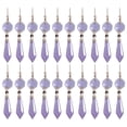 thumbnail image 1 of 20pcs Chandelier Icicle Crystal Prism with Beaded Crystal Light Replacement Parts, 1 of 5