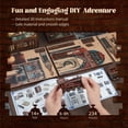 thumbnail image 3 of FUNPOLA LED 3D Puzzle Magic Station Book Nook Kit - Interactive 3D Wood Puzzle LED Magical Miniature with Infinite Extension Space - DIY Bookshe, 3 of 6