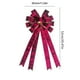 thumbnail image 3 of Lazo de cinta de terciopelo con borde recortado | Adorno para árbol de Navidad para decoración de cajas de regalo y bolsas | Accesorio festivo para fiestas en el hogar y bodas, 3 of 5