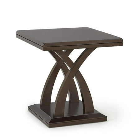 Steve Silver Jocelyn Square End Table, Espresso Cherry Wood