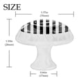 thumbnail image 4 of 4 Pcs White Black Stripe Knobs for Kitchen Cabinet Cupboard Dresser Bookcase Drawer Pulls Handles Round Home Decor, 4 of 8