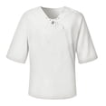 thumbnail image 3 of Designer Spring Summer Men's Casual Cotton Linen Solid Color Long Sleeve Shirts Loose Stand Collar Shirts 5XL, 3 of 5