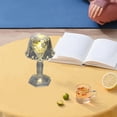 thumbnail image 4 of Fiudx Lámpara de Mesa de Cristal, Diseño Transparente Exquisito, Iluminación Suave Que Cuida La Vista, Elegante Decoración para El Hogar, Ideal para Dormitorio y Sala de Estar, Regalo Único, Tamaño 1, 4 of 6