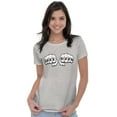 thumbnail image 4 of Funny Take Naps Knuckle Tattoo Womens Slim Fit Graphic Tee Brisco Brands X, 4 of 5