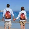thumbnail image 5 of Disketp Pumpkins Drawstring Backpack Drawstring Gym Bags Draw String Bags for Sports, Gym, Travel, Swimming, Beach-Small, 5 of 6