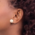 thumbnail image 3 of 14k 6-7mm and 9-10mm White Round Freshwater Cultured Pearl Screwback Post Earrings XF591EWW, 3 of 4