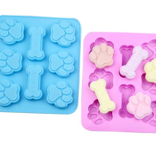 Molde Silicón Huella De Perro Y Hueso Jabón Resina Chocolate 2 Zefei Wu 9024735063636