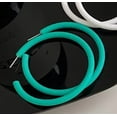 thumbnail image 2 of Exaggerated Punk Green Color Big Hoop Earrings Fashion Jewelry Statement Trendy Earrings, 2 of 6