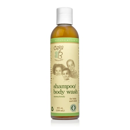 CARA B Naturally Baby Shampoo and Body Wash for Textured, Curly Hair - Eczema-Friendly Formula  No Parabens, Sulfates, Phthalates - 8