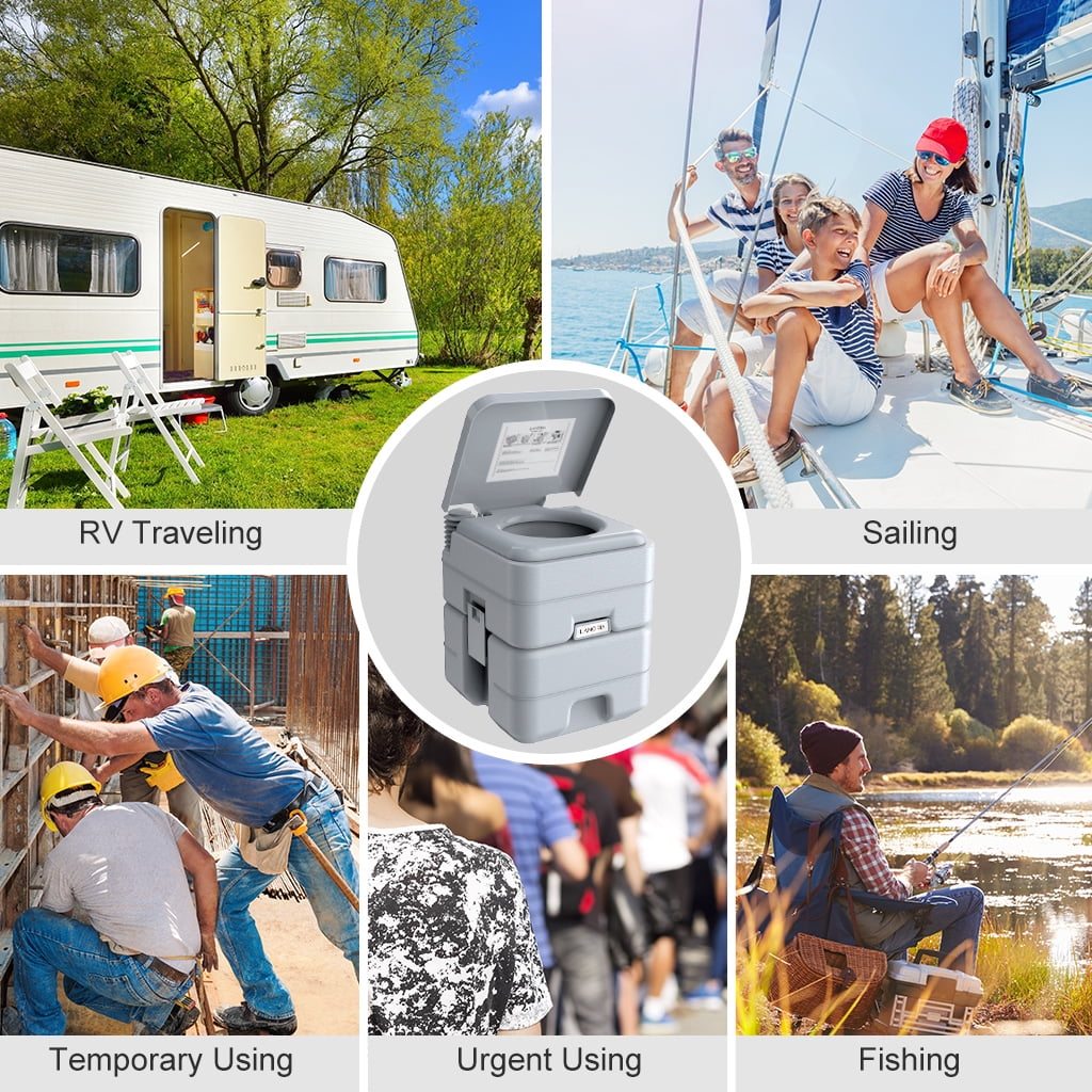 LANGRIA 5.3 gal Portable Toilet