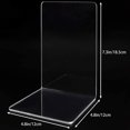 thumbnail image 2 of 8pcs Bookends, Clear Acrylic Bookends for Shelves,, 2 of 7