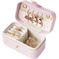thumbnail image 1 of Small Jewelry Box, Travel Jewellery Box, Mini Travel Jewelry Box Organizer, Small Portable Travel Jewellery Organiser Storage Case for Girls Women, 1 of 5