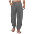 thumbnail image 5 of Mens Swim Trunks Quick Dry Compression Liner 2 In 1 Shorts Men Swimsuit Dark Gray L, 5 of 6