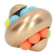 thumbnail image 3 of Rotating Ball Puzzle Toy, Stress Relief Puzzle Ball Mellow   For Teenager For Office Gold, 3 of 8