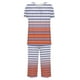 thumbnail image 2 of Conjunto de Pijama de las Mujeres Suelto Impreso Cuello Redondo Botón Hasta Capris, Dos Piezas Conjunto de Pantalones Cortos para Casual Y Sueño, 2 of 5