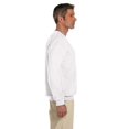 thumbnail image 3 of Hanes Ultimate Cotton Adult Crewneck Sweatshirt, L, White, 3 of 6