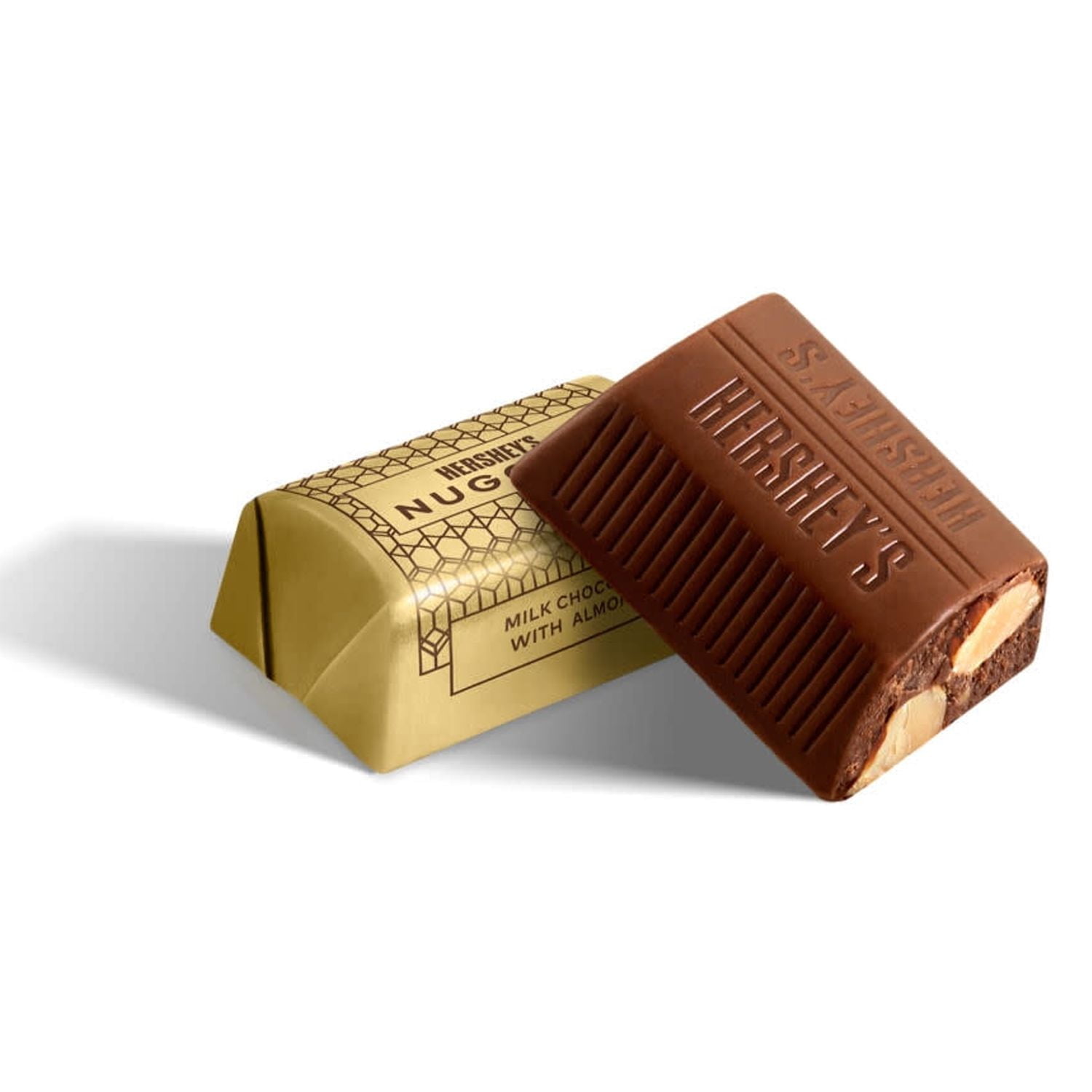 HERSHEY'S NUGGETS Milk Chocolate with Almonds Candy Family Pack, 13.8 oz