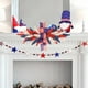 thumbnail image 4 of Independence Day Wreath Red White Blue Ears Hanging Decoration Building Hanging Door Hanging Holiday Party Decoration, 4 of 9