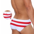 thumbnail image 6 of Mens Bikini Swimwear Sexy Swimsuit Gradient Design Swim Briefs with Drawstring Low Waist Bathing Suit Lightweight Swim Bottons 2026 Summer Beach Vacation Outfits, 6 of 7