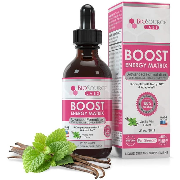 BioSource Labs Boost Energy Matrix Vegan Vitamin Sublingual